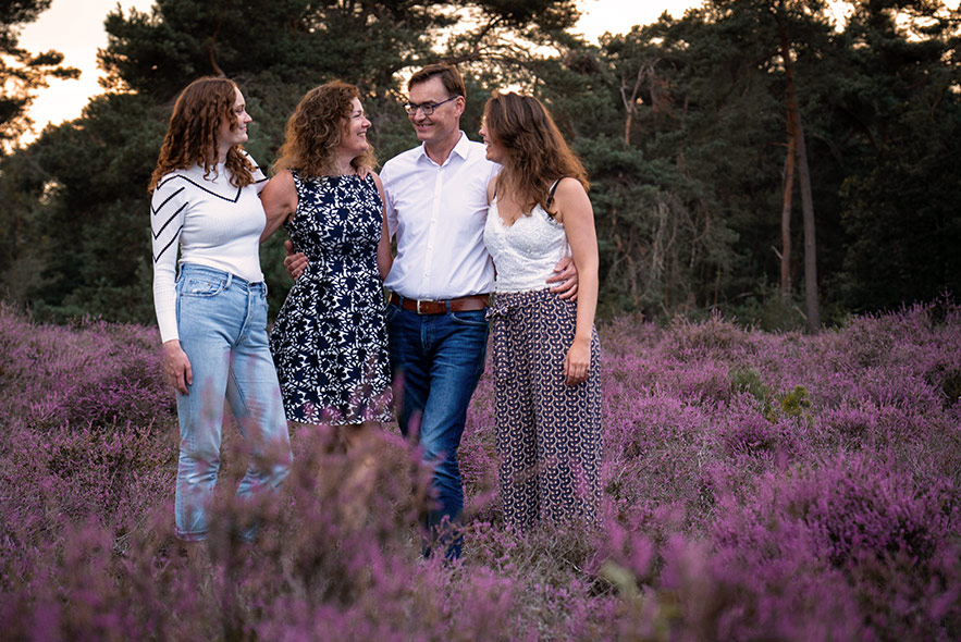 Familie-Portret-In-De-Heide
